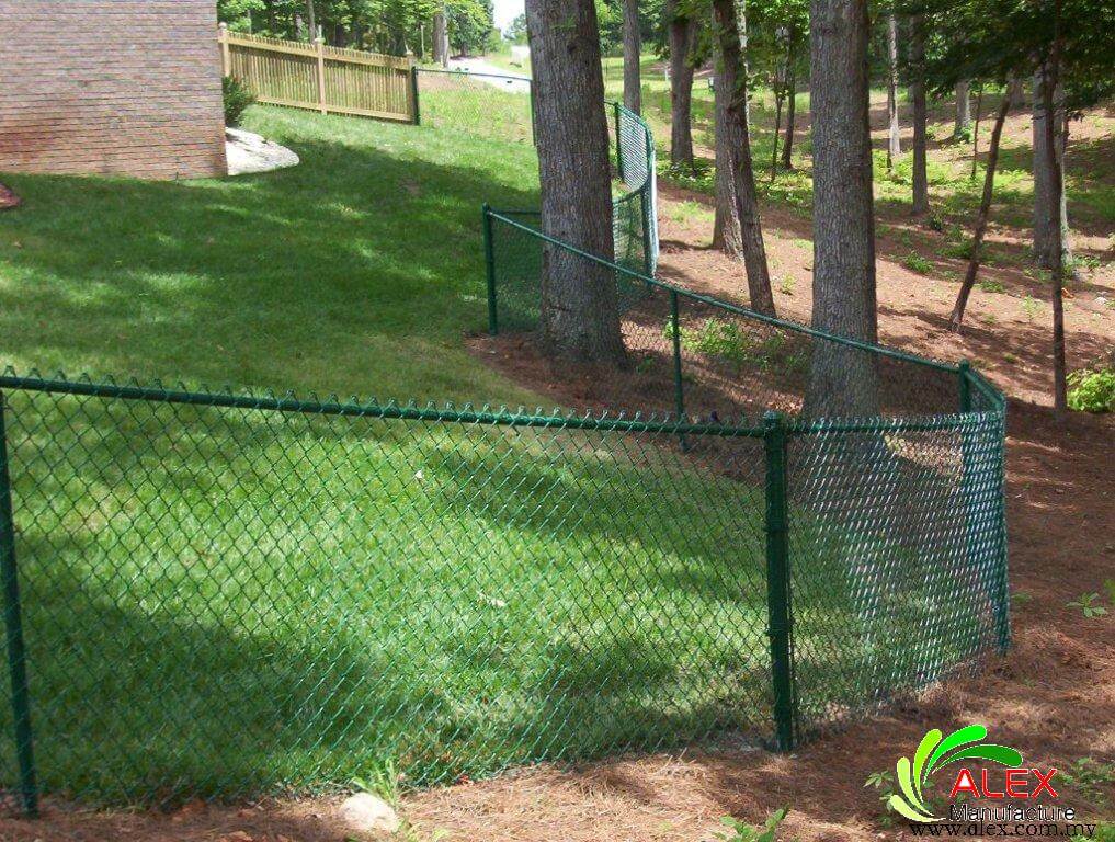 Pvc Coated Chain Link Fencing Security Fencing Wire Mesh